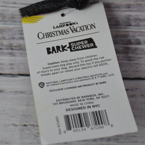 Christmas Vacation Lampoons Barkbox Super Chewer Squeak Every Bulb Dog Toy M/L - Picture 4 of 9